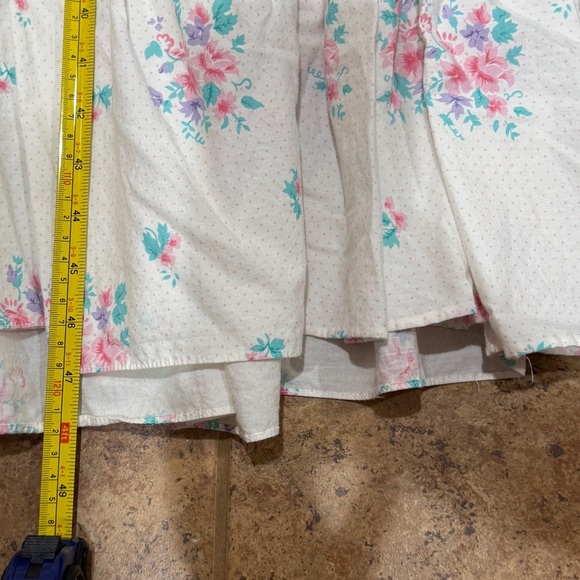 Vintage Victoria's Secret Gold Label Nightie Dress S Small Floral Nap Prairie - Picture 3 of 11